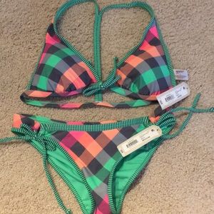Multi colored bathing suit